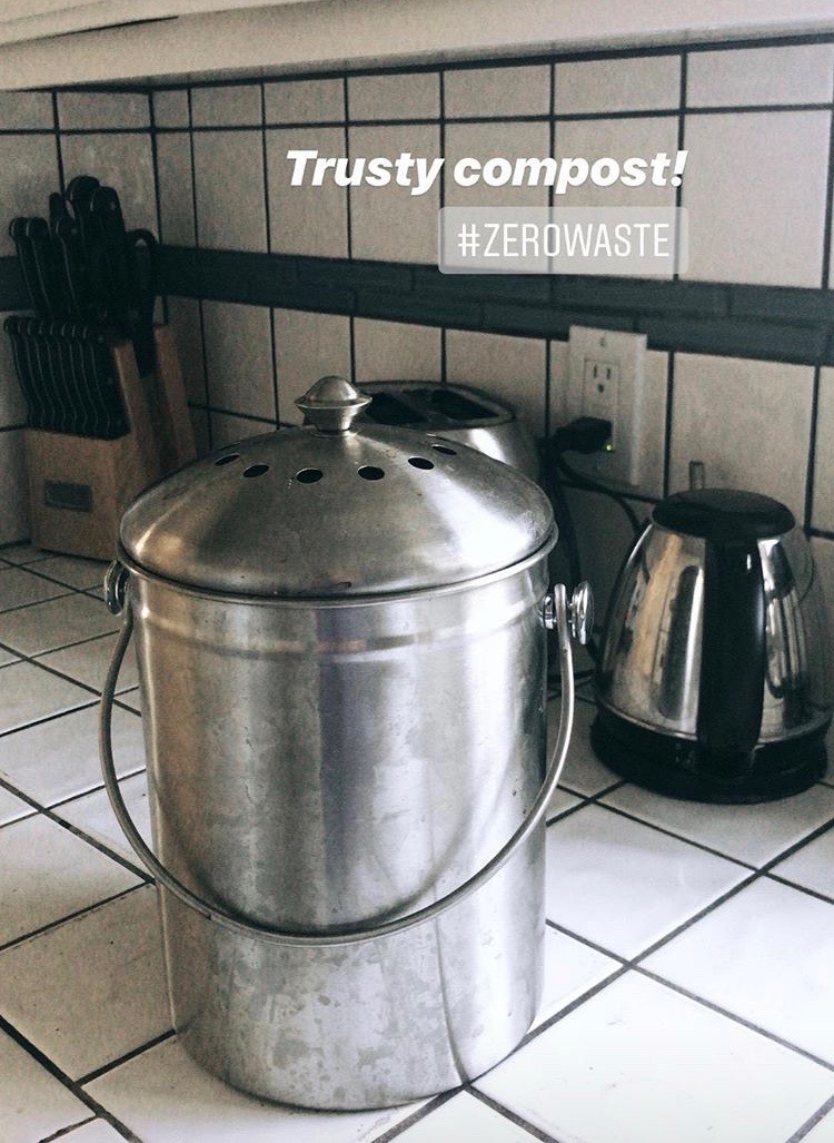 Composting bin for kitchen