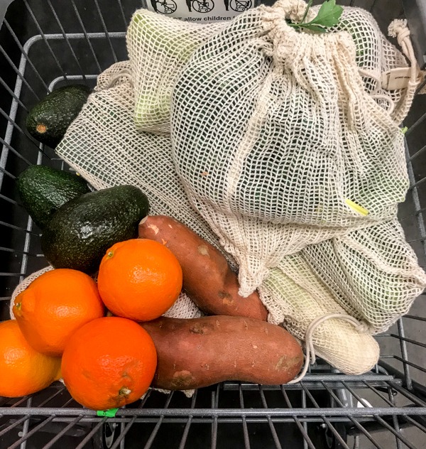 ReducingWaste-1 Organic Cotton Product Bags for Reducing Waste while shopping