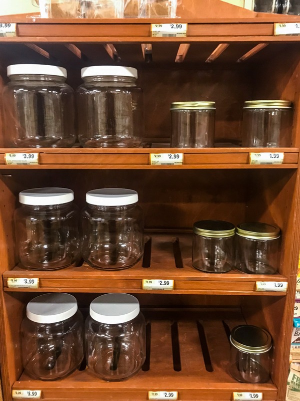 Glass containers for buying in bulk